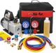 XtremepowerUS 3CFM 1/4HP Vacuum Pump HVAC R134a, R12, R22, R410a, A/C Refrige...