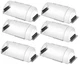 6 Pack Magnetic Air Vent Deflector, Adjustable Length Transparent,6 pack