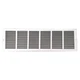 GRAINGER APPROVED 4MJR9 Return Air Grille,8x30",White PK 10