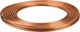 Mueller Industries 50' Long, 1/4" OD x 0.19" ID, Copper Seamless Tube 0.03" W...