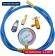Aupoko R134A Recharge Hose Kit with Gauge, 59'' AC Refrigerant Recharging Hose w