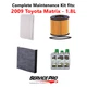 2009 Toyota Matrix 1.8L Complete Air, Oil & Cabin Filter Kit (0W-20)