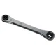 JB Industries T21127U Service Wrench 1/4" 3/16" 3/8" 5/16" Chrome Plated Steel