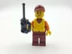 Lego Minifigure CTY0810 Coast Gaurd Smirk Life Jacket 60163
