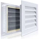 ForoGore 2 Pack 12" x 12" Gable Vent Aluminum Attic Vent with Screen Door Ven...