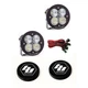 Baja Designs XL-R Sport LED Pair Driving/Combo Light Kit & Rock Guards Black