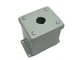 Hoffman E1PBGXM nVent Deep Pushbutton Enclosures Type 12 1PB x 22.5mm Gray Steel