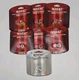 6x Novent 86682 R410A Locking Caps Pink 1/4" Refrigerant Safety 2-Pack With Key 