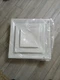 American Louver Plasticade Stratus Cone Diffuser STR-C-10W - 24 X 24 10 in Neck