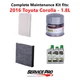 2016 Toyota Corolla 1.8L Complete Air, Oil & Cabin Filter Kit (0W-20)