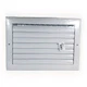 Hart & Cooley 12"x8" Aluminum Curved Blade Register Multi-Shutter Damper, 1-Way