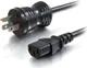 C2g 15Ft 16 Awg Hospital Grade Power Cord (Nema 5-15P To Iec320c13) Black 48011