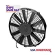 Spal Advanced 30100375, One Black Plastic 12In Puller Fan Straight Blade 867 Cfm