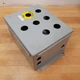 Hoffman A10086CH Panel Mount; Steel; Gray; 10x8x6 In; Nema12; Hinged - USED