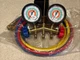 JB Industries 2 Valve Manifold Gauge Shut-Off Hose Set for R-404A R-410A R22