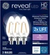 (3 bulbs) GE 42465 Reveal LED 25-Watt equivalent LED Chandelier Bulb, 200