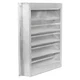 DAYTON 4FZF5 Louver,Wall Opening 24 x 36 In,Aluminum 4FZF5