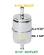 1304950 HYSTER METAL FUEL FILTER 5/16" INLET REPLACES WIX 33012 FF004