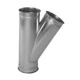 Nordfab 8040003007 Round 5"Dia 19"L 30 Degrees  Gsteel Wye Branch, 5 In Duct