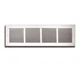 TruAire 14" x 6" Return Air Grille 1/3" Fin Spaced (White)