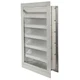 DAYTON 20UA07 Intake Louver,Fixed, Drainable,12H x 12W 20UA07