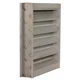 Dayton 4Fzg4 Louver, Wall Opening 24X24in, Galvannealed