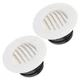 FOCCTS 3'' Air Vent Louver, Round Air Vent ABS Louver Grille Cover White Soff...