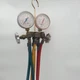 JB Refrigeration Brass Manifold Gauge Set 3 Hoses R12 R22 R502, Untested