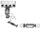 New York California Carb Approved Catalytic Converter For Santa Fe 2.4 2010-12