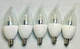 GE E12 Candelabra Bent Tip Led 25 Watt Equivalent Light Bulbs Lot Of 5 New