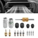 Air Conditioning Valve Core Kit, AC R12 R134a Teflon Seal Refrigeration 
