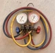 JB Industries Manifold Gauge R-502 R-12 R-22, 2 Valve, 3 Hose