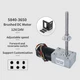 Threaded M8 Shaft 5840-3650 Worm Gear Brushless Motor DC12V24V Self-locking Gear