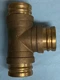 EPC Victaulic Tee 2 1/2" x 2 1/2" x 2 1/2" Brass / Bronze