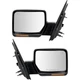 Power Mirror Set Of 2 For 2007-2008 Ford F-150 Power Folding Heated Chrome