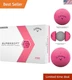 2023 Supersoft 12-Pack Pink Golf Balls by Callaway - Superior Feel and Control