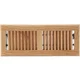(1)-Home Impressions 4 In. x 12 In. Light Oak Floor Wood Register WF0412L0