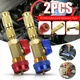 HVAC AC R134A R12 Install Tool Set Valve Core High & Low Pressure Quick Remover