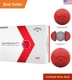 2024 Father's Day Supersoft Golf Balls - 12 Pack Red Balls for Superior Control