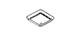 Broan-NuTone BP20 Grill Assembly, 10 in L, 10 in W, Square, Plastic, White