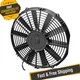 SPAL 30100375 12.00" Low Profile Puller Fan with Straight Blades, 12V