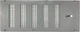 RazAir&trade; Foundation Vent with Damper and Screen - 16"x 6.5" Weatherproof Gray 