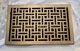 Signature Hardware HV-1019-814-AB 303438 Wicker Style Brass Floor Register 8 x14