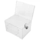 Transparent Acrylic Suggestion Box with Lock Donation Box for Public Voting
