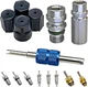 Valve Core Kit | R12 R134a Teflon Seal Color: Cap & Valve A/C System Seal Kits