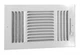 Tru Aire 6in. H x 10in. W 3-Way Powder Coat White Steel Wall/Ceiling Register
