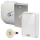 BAPI ZPS-ACC05 1/2" Ceiling Mount Square Plate Room Pressure Pickup Port
