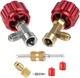 R134A Can Tap Valve &ndash; Self-Sealing & Puncture Style w/ Tank Adapter for A/C