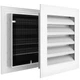 FOROIRON 2 Pack 12" x Gable Vent for House Aluminum Attic with White 