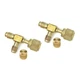 2PK-CPS AVT45 1/4 SAE Male x 1/4 SAE Female Knurl x 1/4 SAE Male Brass T Adapter